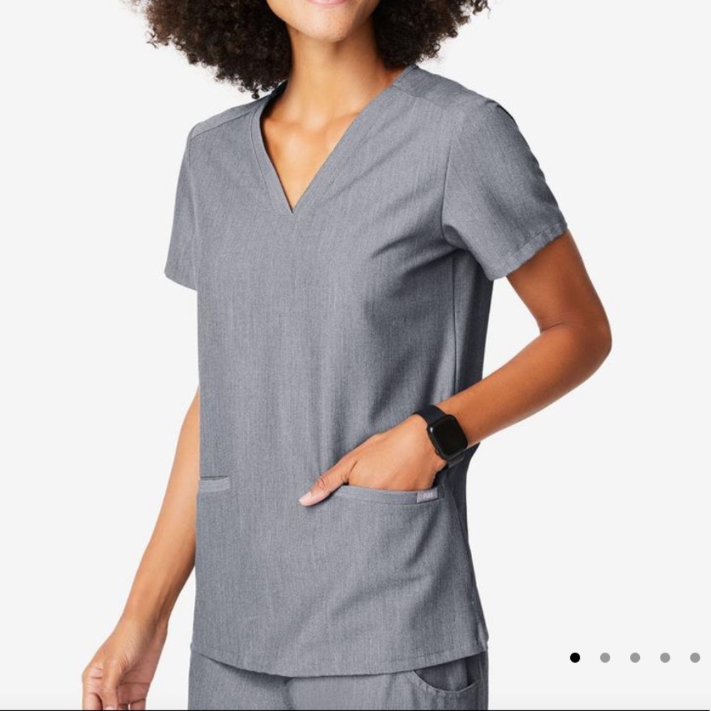 FIGS graphite scrub top